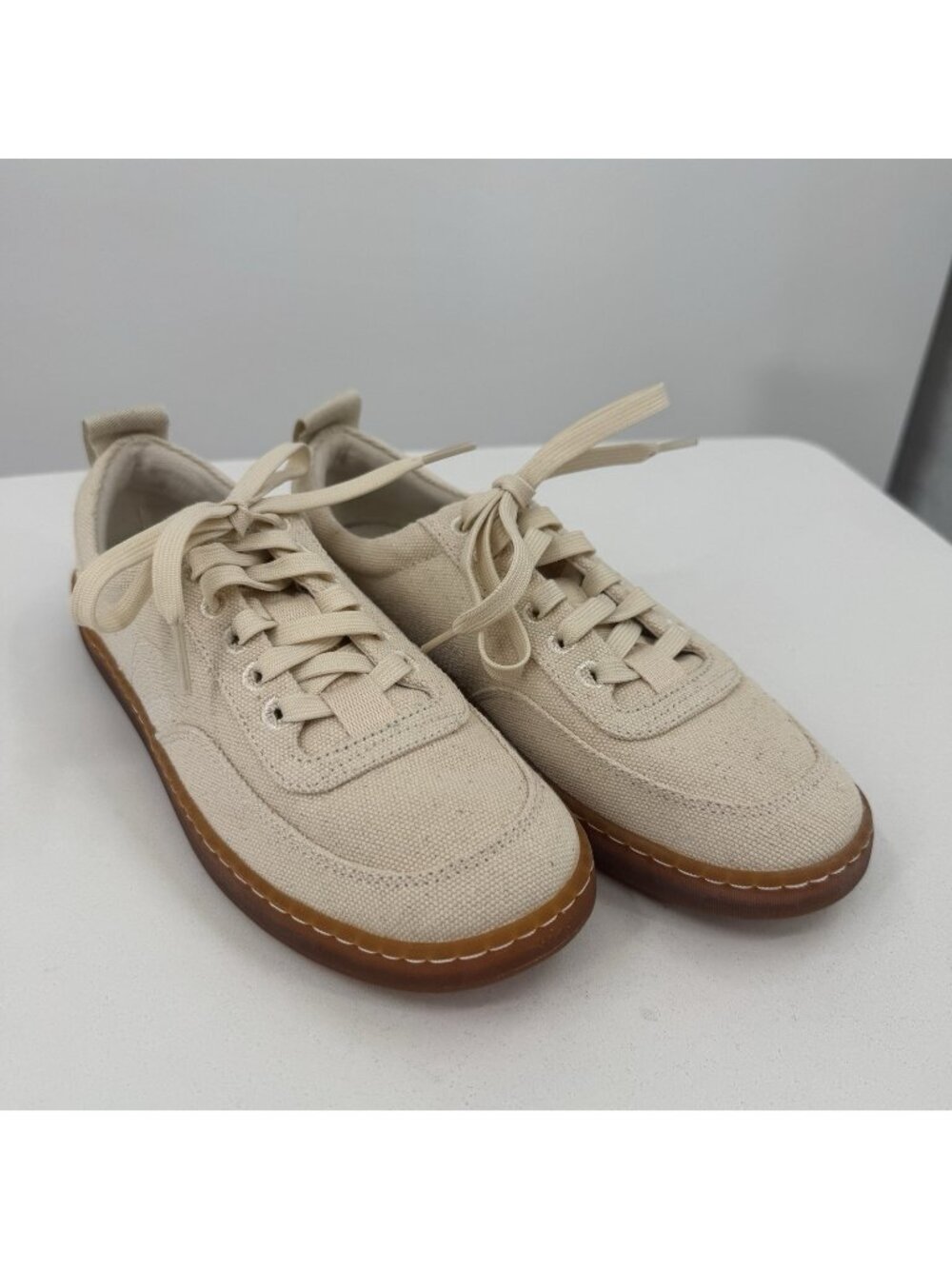 Everlane Tread Bare Sneaker size 8 Women's in Canvas Natural Lace-up Shoes